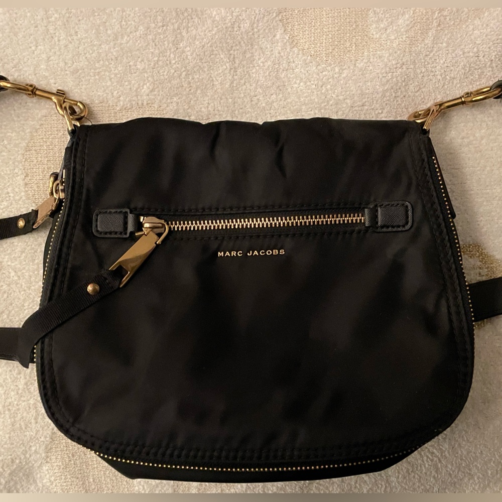 Marc Jacobs Black and Gold Crossbody Bag